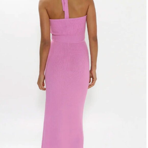 NWT Madison the Label Pink Knit Midi Skirt LARGE - Picture 5 of 9